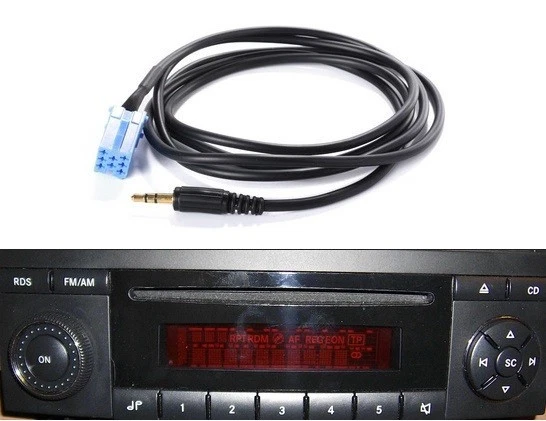 Cable Jack 3,5 Mini ISO Para Autoradio Audio 5 Jack Mercedes Clase A 2007 - Imagen 1 de 1