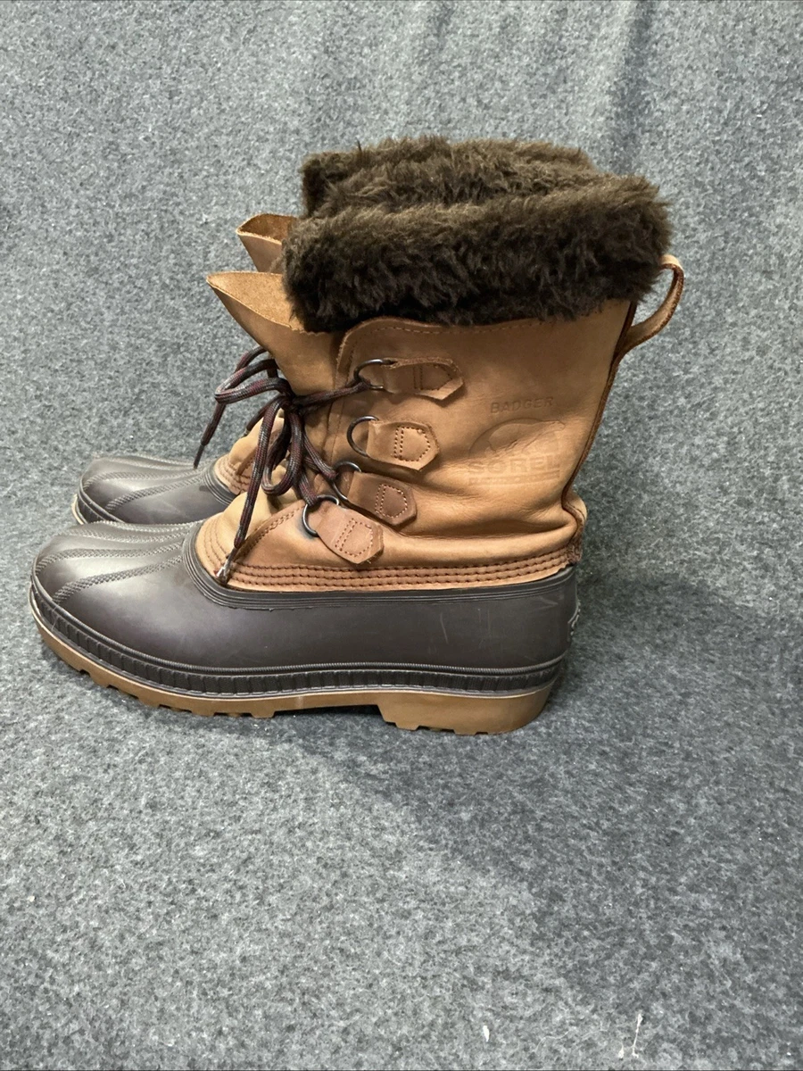 Sorel Badger Men\'s Leather Wool Winter Snow Boots Size 10 SOREL  main image 3
