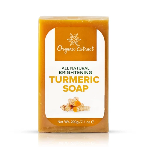 ORGANIC EXTRACT Saponetta alla Curcuma - 200g / 7 oz - Sapone Schiarente, (G3g) - Foto 1 di 1