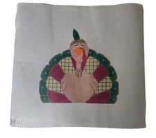 Beau Geste Needlepoint Canvas Thanksgiving Pilgrim Turkey BGT17