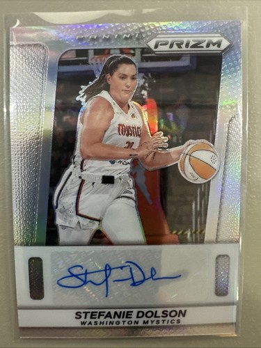 2025-26 Panini Prizm WNBA Silver Stefanie Dolson Auto Washington Mystics #TB-SD