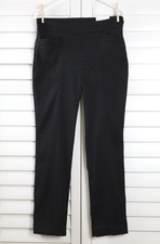 CHICO'S NWT 109 So Slimming 360 Gold Speck Jacquard Pants Size 1 R US 8 R