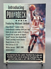 1997-98 Upper Deck - Powerdeck Audio Ad Michael Jordan White Uniform