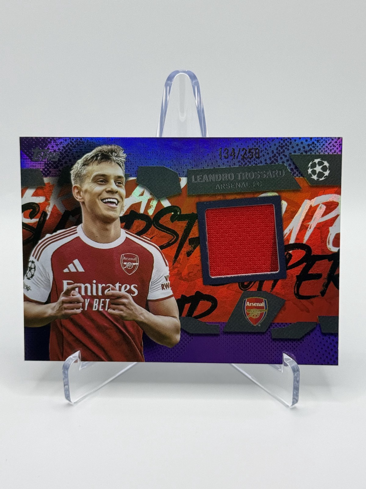 2025-26 Topps UEFA #TSR-LT Leandro Trossard Topps Superstar Relics /250