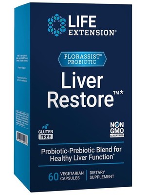 Life Extension FLORASSIST  Liver Restore , Liver Health probiotics, prebiotics,