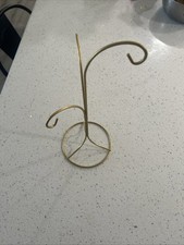 3 Tiered Gold-toned Ornament Stand Tree 13 in H x 5.125" W x 5.125" D