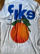 New Dominic Fike Orange Cotton T Shirt Full Size S-5XL White Back