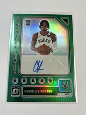 2023-24 Donruss Optic - Signature Series Chris Livingston Green Prizm (AU, RC)