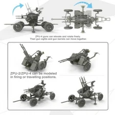 Meng SPS-026 Model 1/35 Russina Light AA Gun Set Gun MGKSPS026
