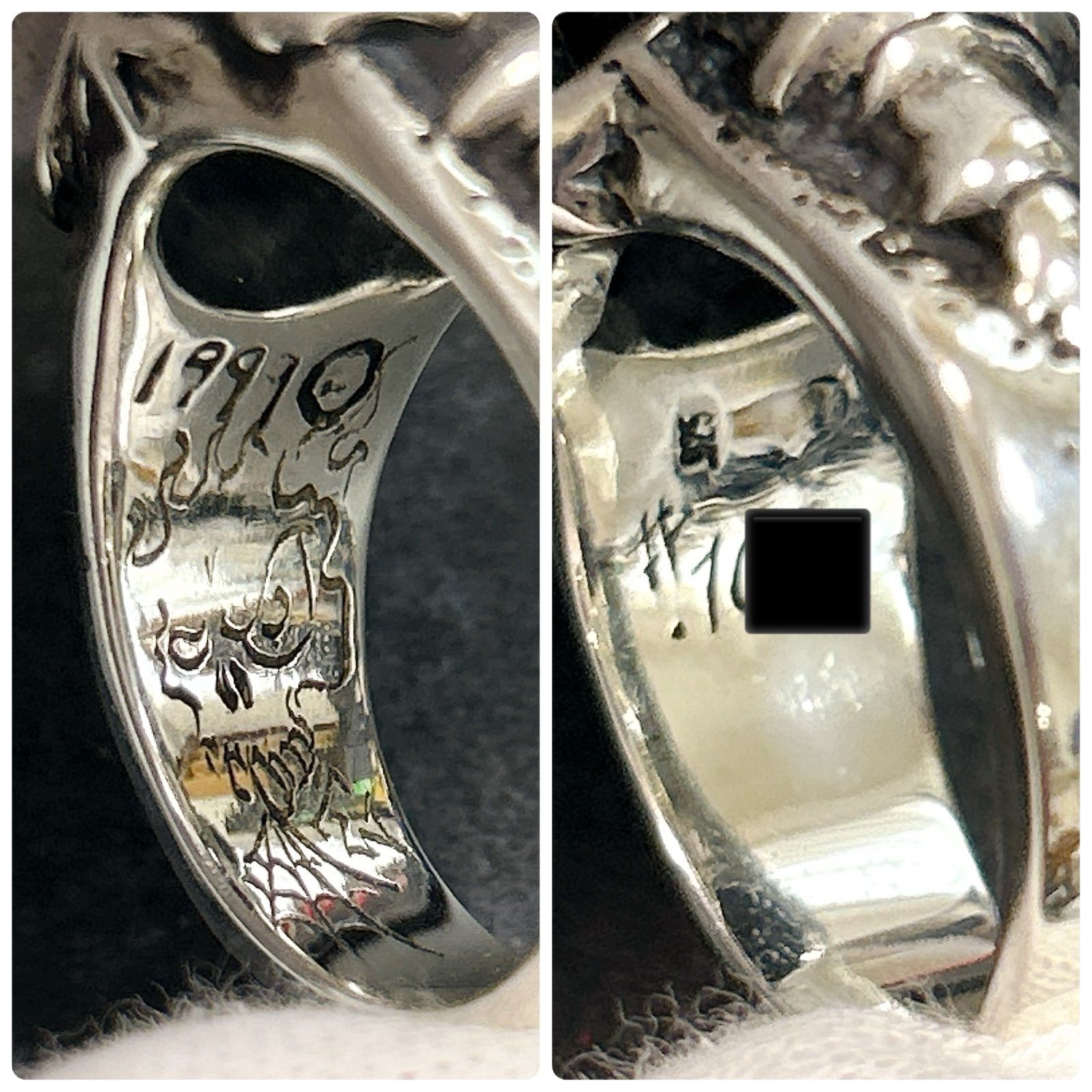 TRAVIS WALKER Skull and Ruby Ring 925 Sterling Si… - image 5