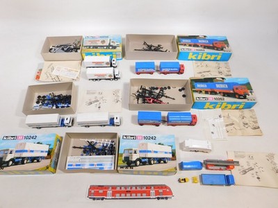 IN Set H0 Kibri Modell-Lkws Assembled, Partial faults #DG563-2