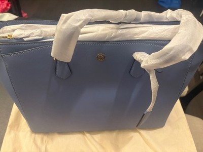 tory burch robinson tote 53063 0220 large leather bluewood 457 size 0S 