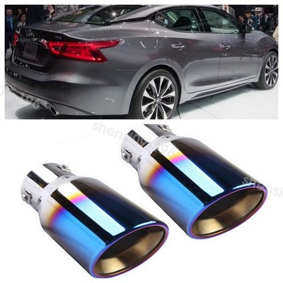2x Car Rear Exhaust Tip Tail Pipe Stainless Muffler For Nisssan Maxima