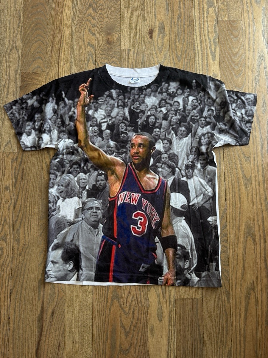 SHARE SPIRIT ／楊柳ユニオンジャックトップ For All To Envy New York Knicks John Starks Middle Finger T-shirt