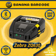 Zebra ZQ630 Mobile Barcode Printer WiFi Bluetooth Battery Charger