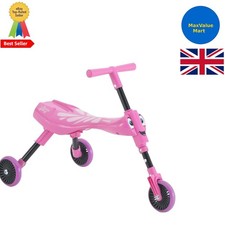 Ideal First Trike for Toddlers - Butterfly Themed 3-Wheel Ride-On for Ages 1+