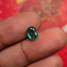 Natural Zambian Green Emerald 2.88 Ct Oval Cut GIE Certified Loose Gemstone