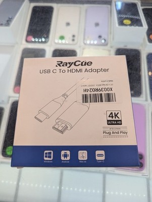 USB-C to HDMI Cable 4K Compatible with Apple MacBook Pro, Air, or HDMI Adapter