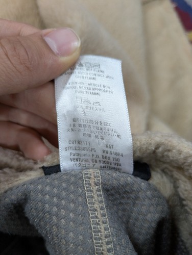 VTG Patagonia Retro-X Fleece Jacket, XXL, Deep Pile Fleece, Oatmeal, Made In USA - Picture 6 of 7