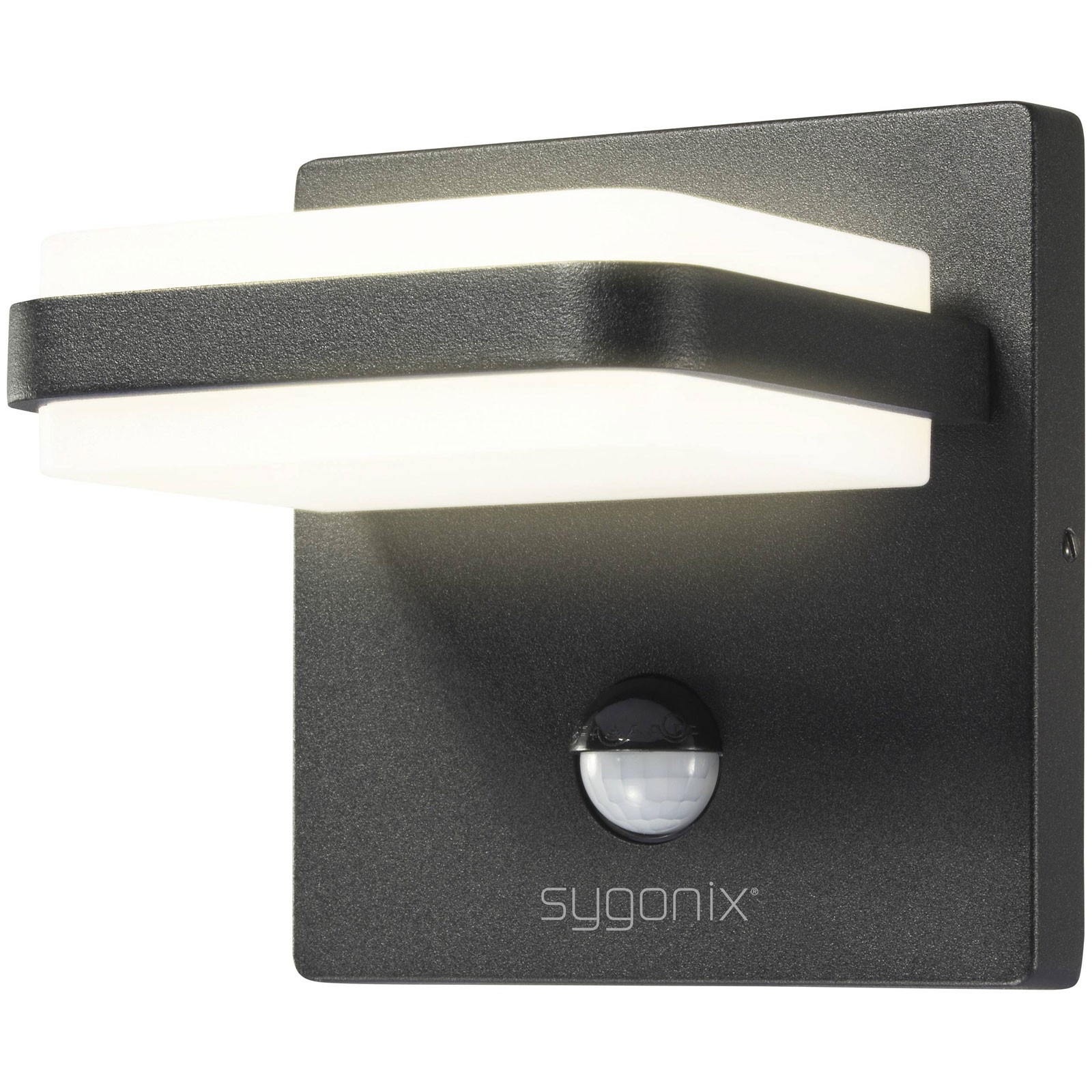 Sygonix Outdoor LED Wall Light with motion detector 10.8W black