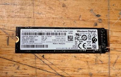 Western Digital PC SN730 NVMe 256GB M.2 PCIe SSD Solid State Drive
