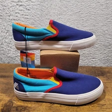 ALDI Fan Gear 2023 Collection Women's Size 8 Canvas Slip-Ons Multicolor New