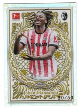 2025-26 Topps Chrome Bundesliga Johan Manzambi OR-21 Ornaments Gold Ref. 20/50