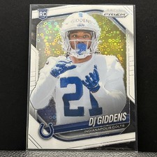 DJ Giddens Rookie Card 2025 Panini Prizm White Disco RC #383 Colts