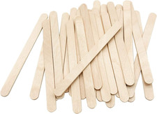 200 Pcs Craft Sticks Ice Cream Sticks Natural Wood Popsicle Craft Sticks 4.5 Inc