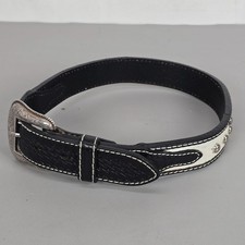 Nocona Women's Western Leather Belt W/ Hair Cowhide  Silver-Tone Buckle 24