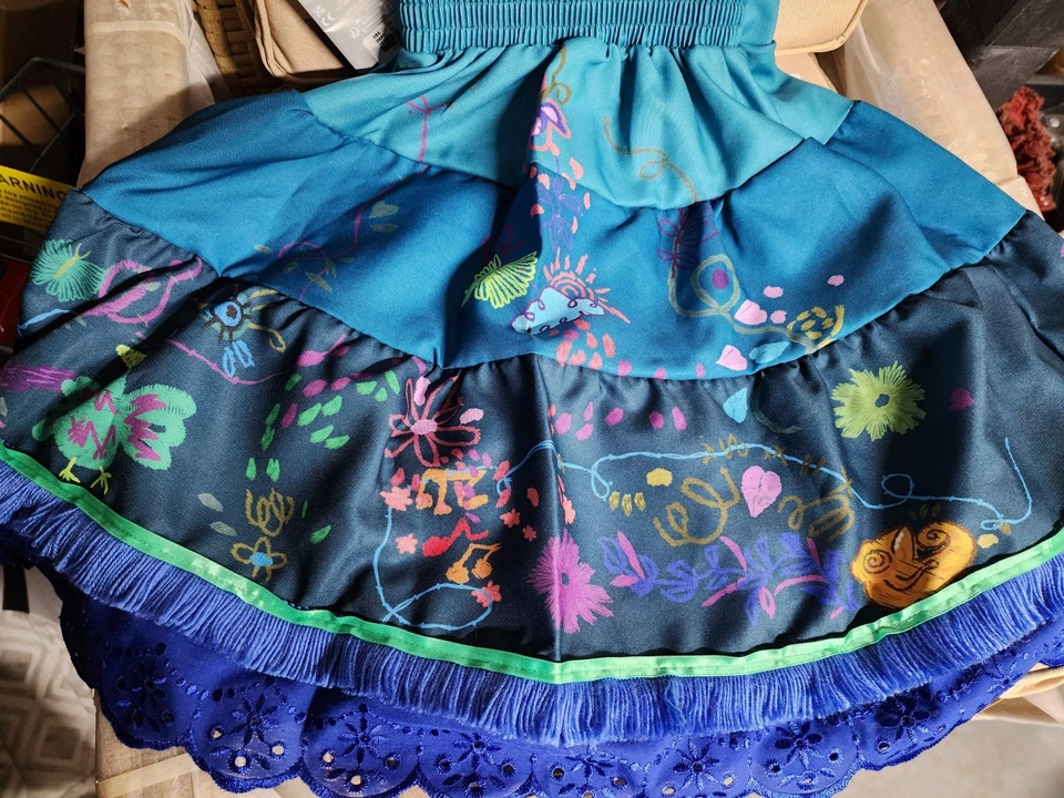 Vestido Disfraz Disney Encanto Mirabel Madrigal Talla 4-10 Nuevo con Etiquetas Envío y devolución gratuitos Foto 4 de 4