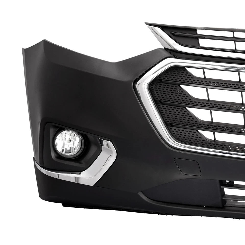 Front Bumper Assembly Cover W/Fog Lights Grille For Chevrolet Traverse 2018-2021 Foto 2 de 4