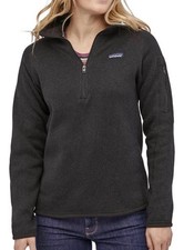 Patagonia Women  s Dark Gray Sweater 1/4 Zip Recycled Fleece Jacket Size XS