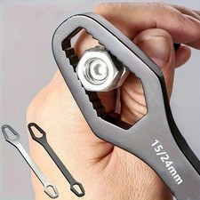 Universal Double Ended Wrench Self Tightening 3-17mm Adjustable Spanner