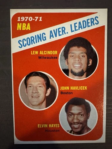 1971-72 Topps - League Leaders Kareem Abdul-Jabbar, Elvin Hayes Havlicek #139