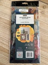 Lovely Stitches Decoupage Tissue Paper Redesign with Prima 19.5" x 30"
