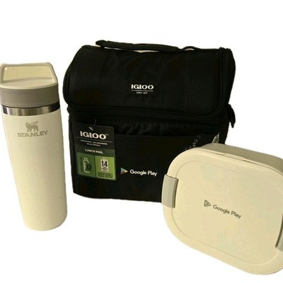Igloo Repreve Cooler Bag Bundle NWT Retro Industrial Lunch Pail Stanley Bottle