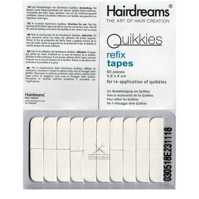 20 HAIRDREAMS Quikkies refix tapes Klebestreifen Haarverlängerung