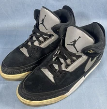Nike Air Jordan 3 Retro Tinker Hatfield Black Cement Size 10.5 CK-4348-007