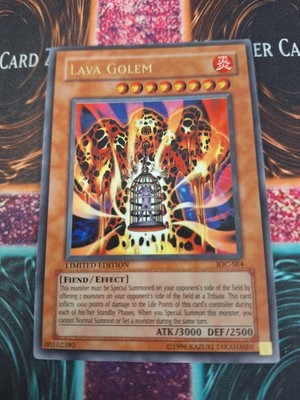 Yugioh Lava Golem IOC-SE4 Ultra Rare Limited Near Mint
