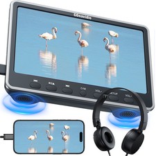 12" Car Headrest Portable DVD Player Monitor Sync Screen Region Free HDMI USB SD