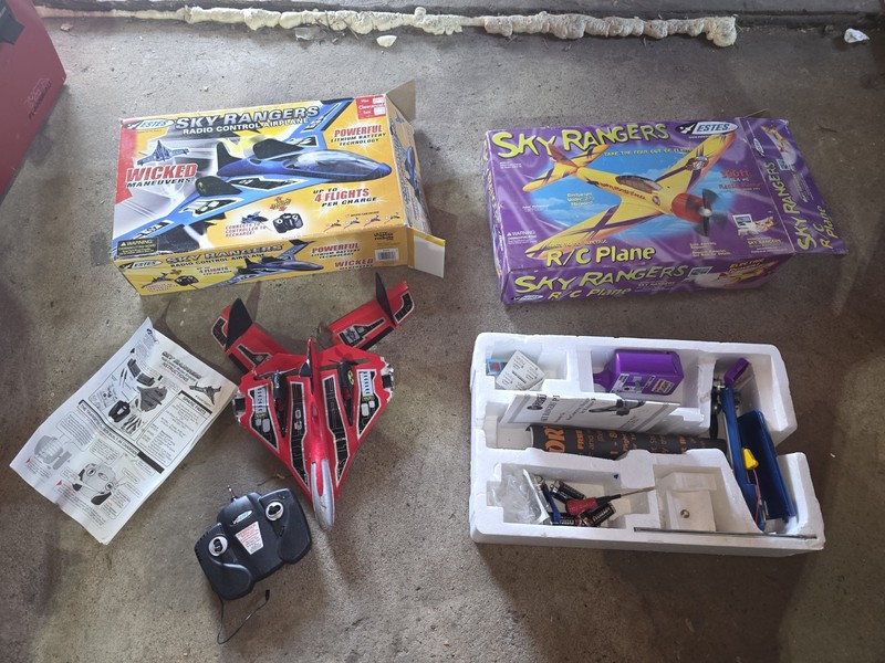 Vintage Estes Sky Ranger Parts Lot Pappy's Wing PARTS REPAIR AS-IS FREE PICKUP