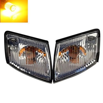 Amber LED Corner Turn Signal Lamps w/bulb for Toyota Gaia SXM15 1996-2002