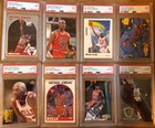 Lot Of 8 PSA Michael Jordan Cards - All Graded PSA 8-9- All Different fanimation
