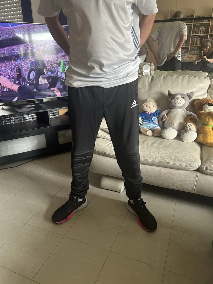 Pantalon Gardien De But Adidas Climalite Noir Renforcé Taille L Football - Photo 2/4