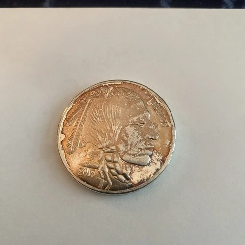 2010 U.S Silver Round Indian Head & Buffalo Head  .999 1 Oz. Silver