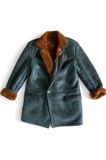 Vintage Lammfell / Schaffell Mantel aus echtem Leder – sehr warm – Oversize