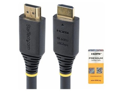 StarTech 20ft (6m) Premium Certified High Speed HDMI Cable HDMI2-CABLE-4K60-20F