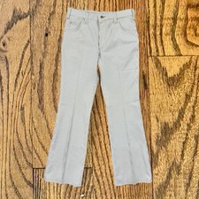 Vintage 70  s Lee Riders Checker Plaid Bell Bottom Disco Flare Pants