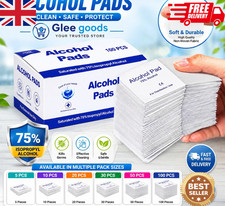 100x Alcohol Wipes with 70% IPA Pre-Injection Swabs for Skin, Tattoo, Alcotip UK